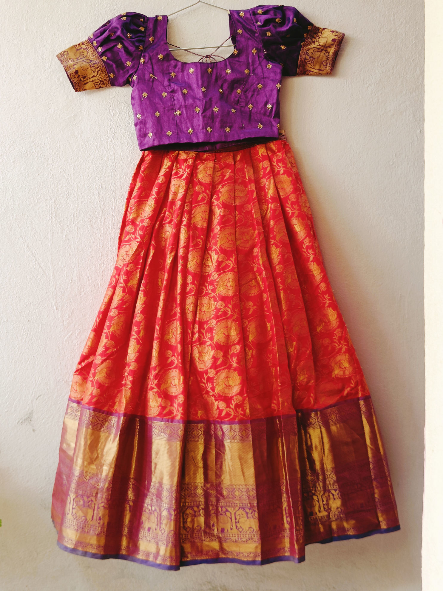 Punarvi India Authentic Preloved Sustainable Kanjivaram Pattu Lehenga