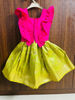 Picture of Beautiful combo of Stylish Pink top and Green Skirt and Unicorn / Rainbow  theme Top and Skirt for 2-4Y