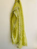 Picture of Lime yellow Banaras pattu designer half saree