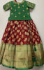 Picture of Red and Green Banarasi Silk Lehenga and blouse with maggam work for 6-8Y