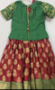 Picture of Red and Green Banarasi Silk Lehenga and blouse with maggam work for 6-8Y