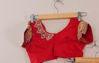 Picture of Pure Kanchi pattu lehenga with maggam work blouse and dupatta For 6-8Y