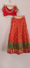 Picture of Pure Kanchi pattu lehenga with maggam work blouse and dupatta For 6-8Y