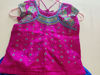Picture of Pochampally Pattu Langa with maggam work Blouse For 2-4Y