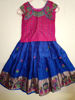 Picture of Pochampally Pattu Langa with maggam work Blouse For 2-4Y
