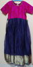Picture of Pink And Blue Organza Long Frock with Maggam work on yoke