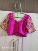 Picture of Green and Pink Pure Ikkat Pattu Halfsaree