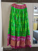 Picture of Green and Pink Pure Ikkat Pattu Halfsaree