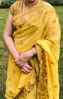 Picture of Yellow georgette saree with blouse