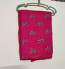 Picture of Green and Pink Pure Ikkat Pattu Halfsaree