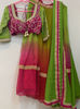Picture of Chiffon pearl work multi color lehenga voni and blouse