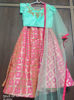 Picture of Golden pink lehenga