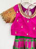 Picture of Pattu lehenga with checks For 3-4Y