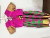 Picture of Pattu lehenga with checks For 3-4Y