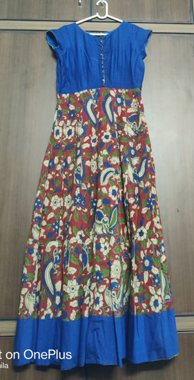 Picture of Blue kalamkari long dress