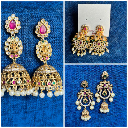 Picture of Antique gold earrings combo