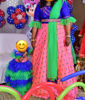 Picture of Layered Frill frock(1-2Y) and Mother long designer frock