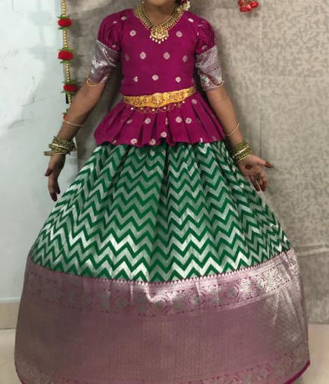 Picture of Pattu pavada For 6-8Y