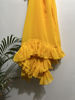 Picture of Yellow ruffle saree