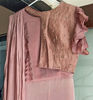 Picture of Mauve trendy saree style dress