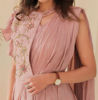 Picture of Mauve trendy saree style dress