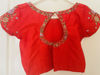 Picture of Tomato red colour crop top and lehenga