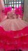 Picture of Elegant frilly sleeves and dual color layered gown For 1-2Y