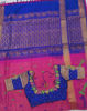 Picture of Soft Pattu Saree with maggam work blouse