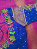 Picture of Soft Pattu Saree with maggam work blouse