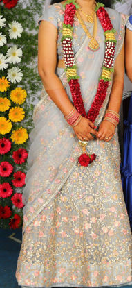 Picture of Grey Bridal Lehenga