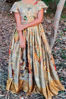 Picture of Kalamkari printed  Art silk dress