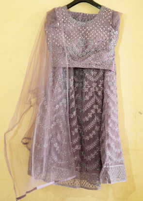 Picture of Mirror and thread work Crop top & Lehenga