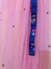 Picture of Pink & Royal blue  Crop top & lehanga with cloth-hipbelt & Shawl