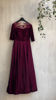 Picture of Wine colour party wear dress