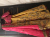 Picture of Yellow lehnga with pink duppatta & blouse