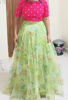 Picture of Light Green Organza crop top