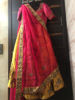 Picture of Yellow lehnga with pink duppatta & blouse