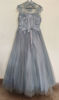 Picture of Greyish Blue Flared Gown