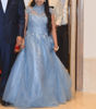 Picture of Greyish Blue Flared Gown