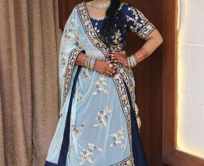 Picture of Blue lehenga choli