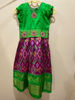 Picture of Combo : Pattu Pochampally langa and frock