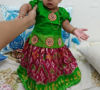 Picture of Combo : Pattu Pochampally langa and frock