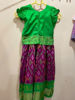 Picture of Combo : Pattu Pochampally langa and frock
