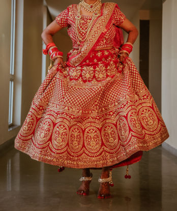 Picture of Stunning Velvet Lehenga