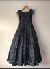 Picture of Charcoal Grey Shimmery Wedding Gown