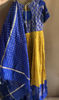 Picture of Beautiful yellow color with blue combination long dress