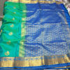 Picture of Peacock Green colour silk saree