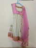 Picture of Half White Zardozi embroidered Lehenga