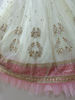 Picture of Half White Zardozi embroidered Lehenga