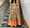 Picture of Tussar silk Kalamkari long frock
